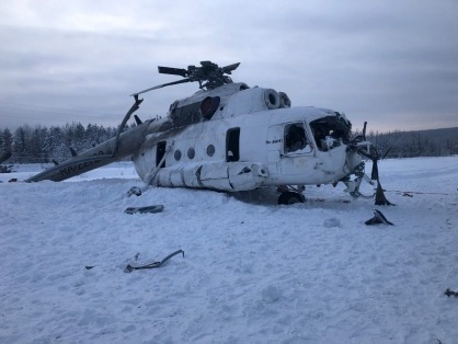 В Ненецком автономной округе совершил аварийную посадку вертолет Ми-8