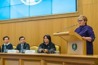 Члены нового состава Общественно палаты Югры выбрали председателем креатуру Комаровой