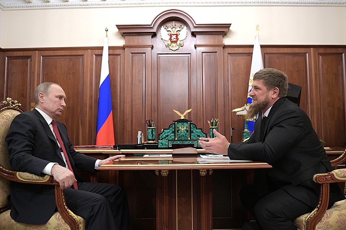 Пресс-служба главы Чечни ночью сообщила, что Путин встретился с Кадыровым